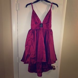 Fuchsia maisey sateen dress